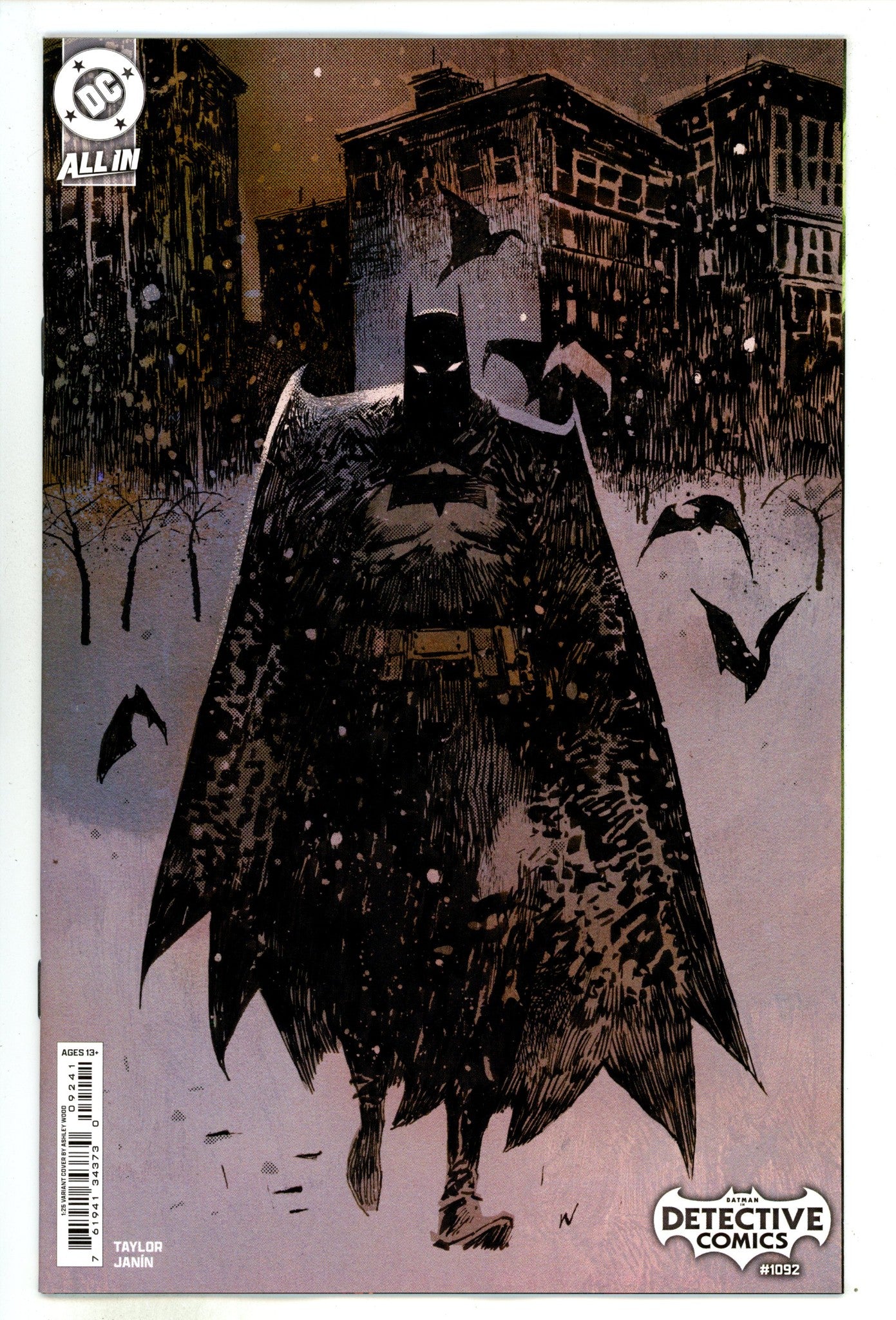 Detective Comics Vol 3 1092 Wood  Incentive Variant NM  (2024)