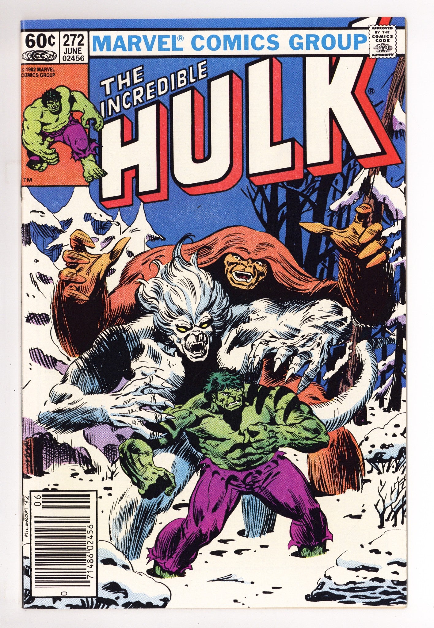 The Incredible Hulk Vol 1 272 VF+ (8.5) (1982) Newsstand 