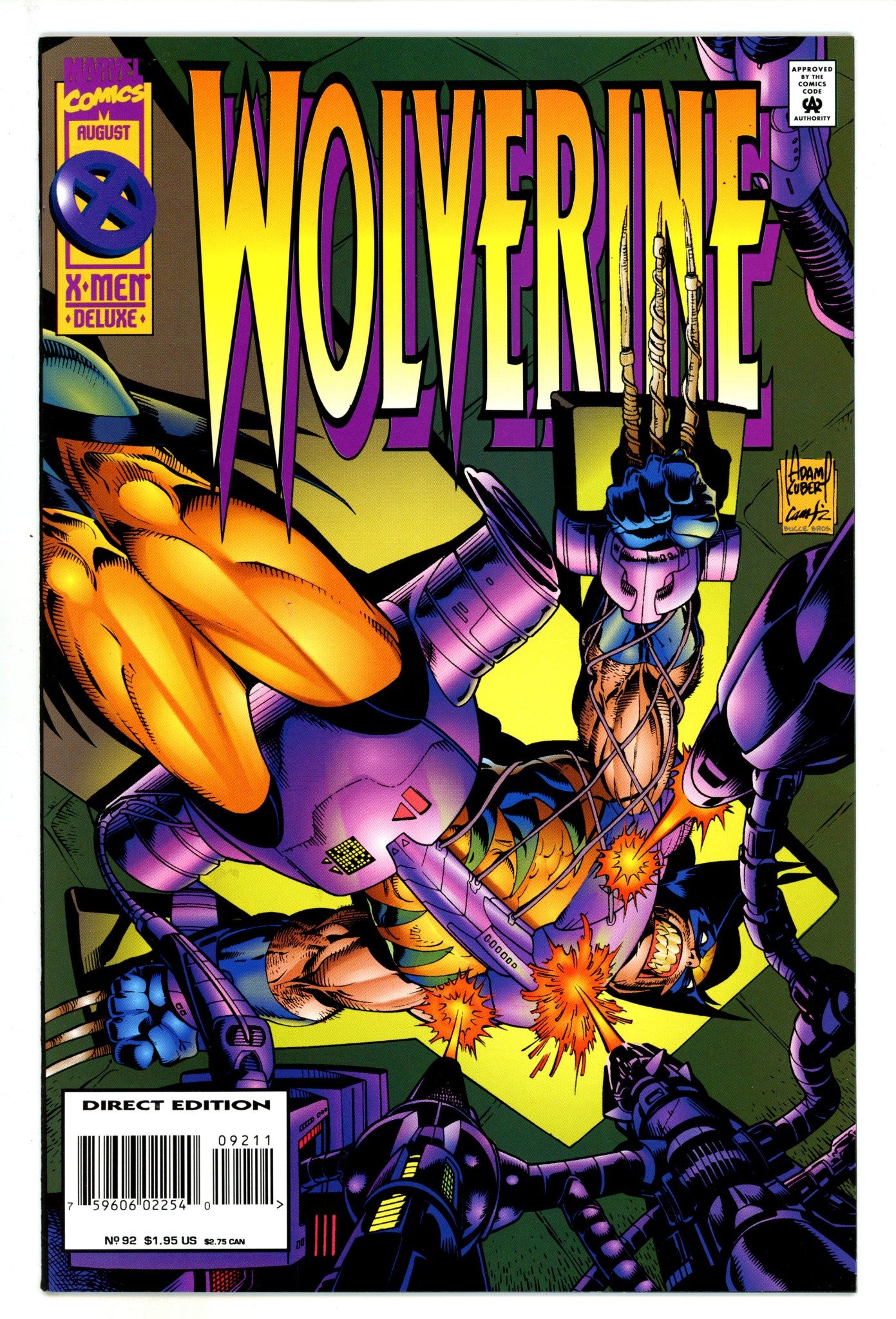 Wolverine Vol 2 92 NM- (9.2) Deluxe (1995) 