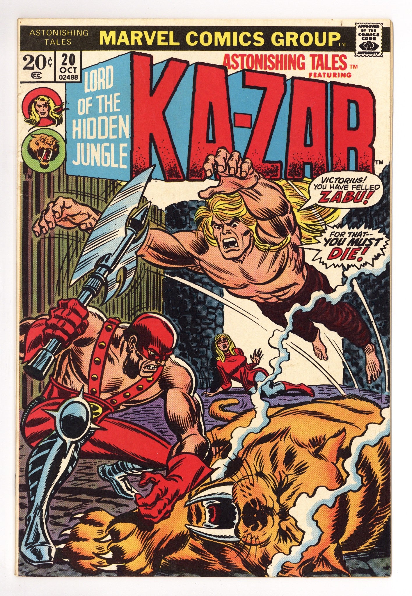 Astonishing Tales Vol 1 20 FN- (5.5) (1973) 