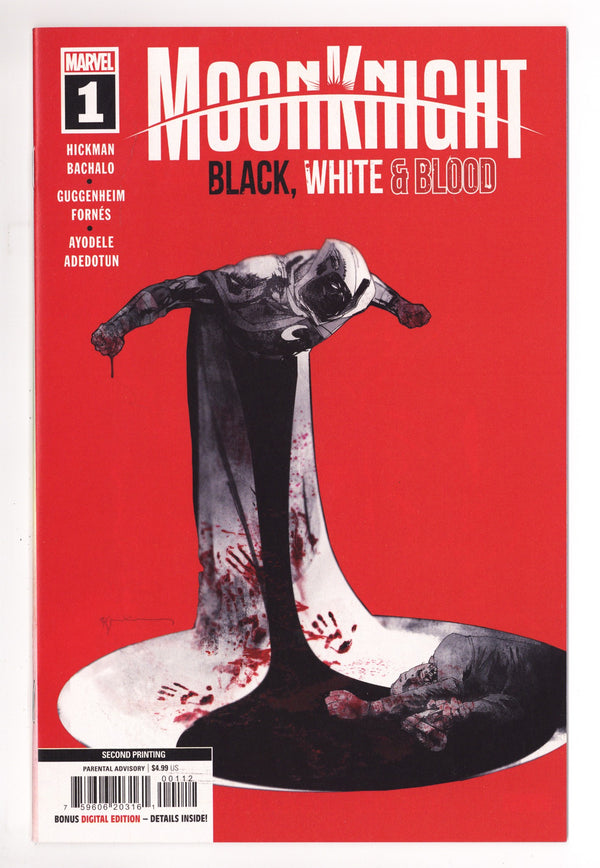 Moon Knight: Black, White & Blood   1  High Grade   (2022)     2nd Print