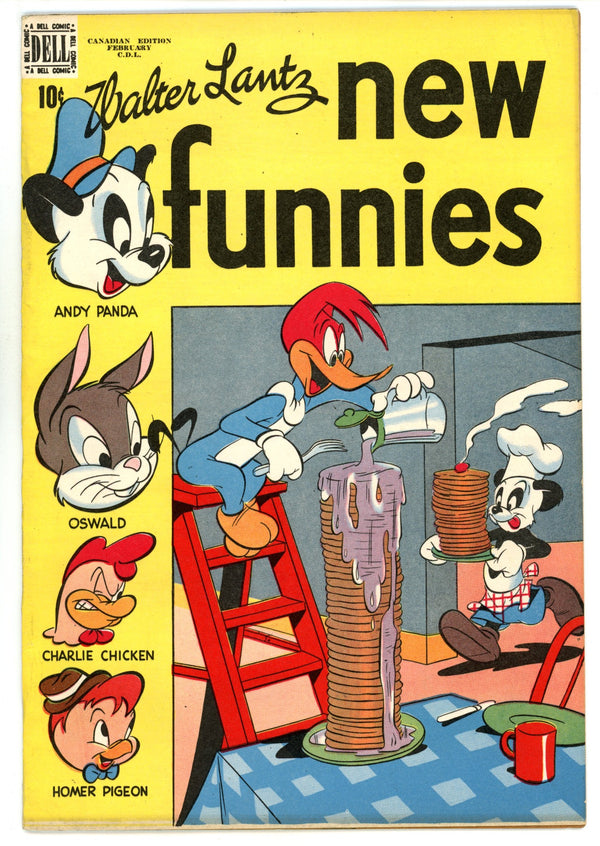 Walter Lantz New Funnies 167 VF+ (8.5) (1951) Canadian Edition