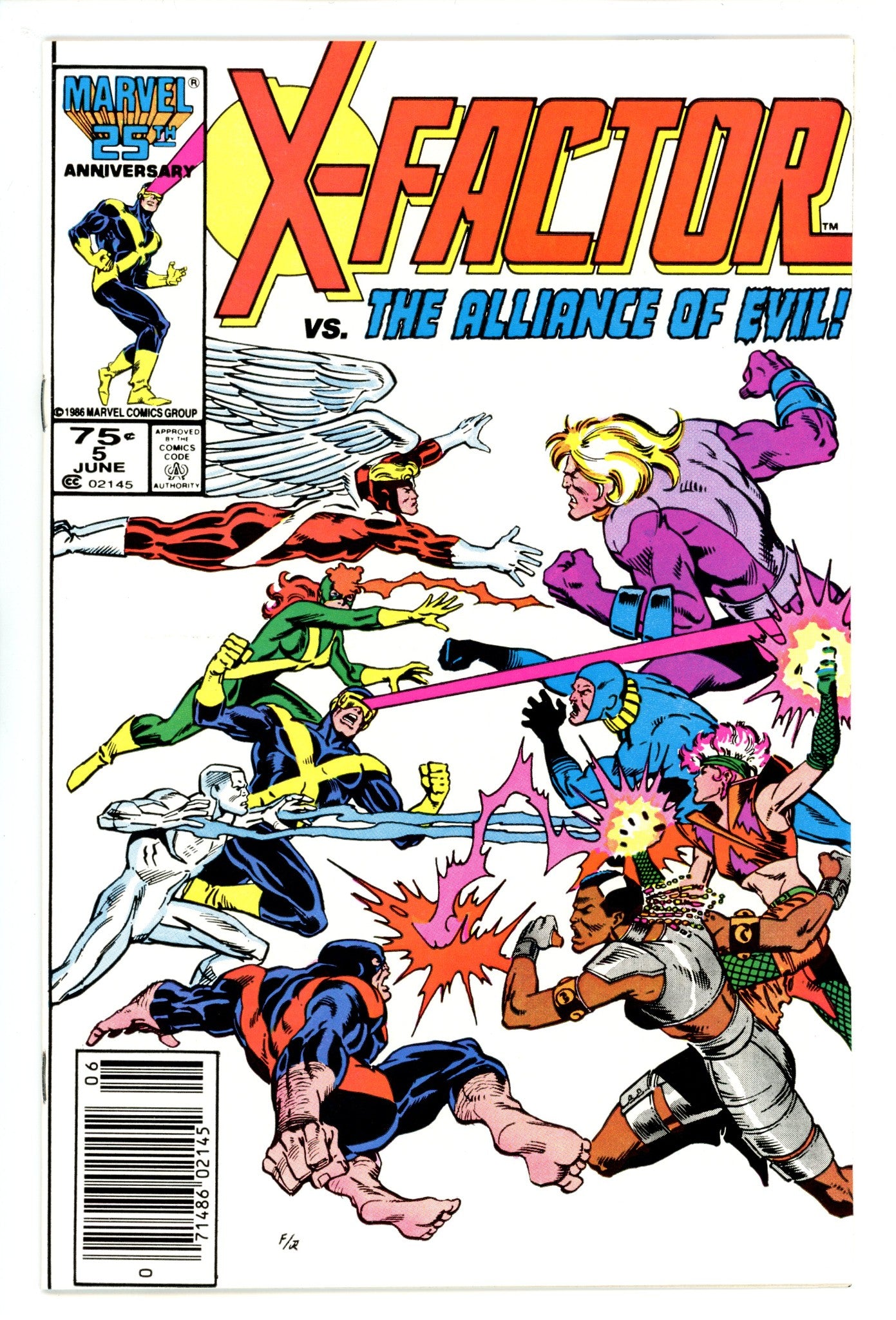 X-Factor Vol 1 5 VF+ (8.5) (1986) Newsstand 