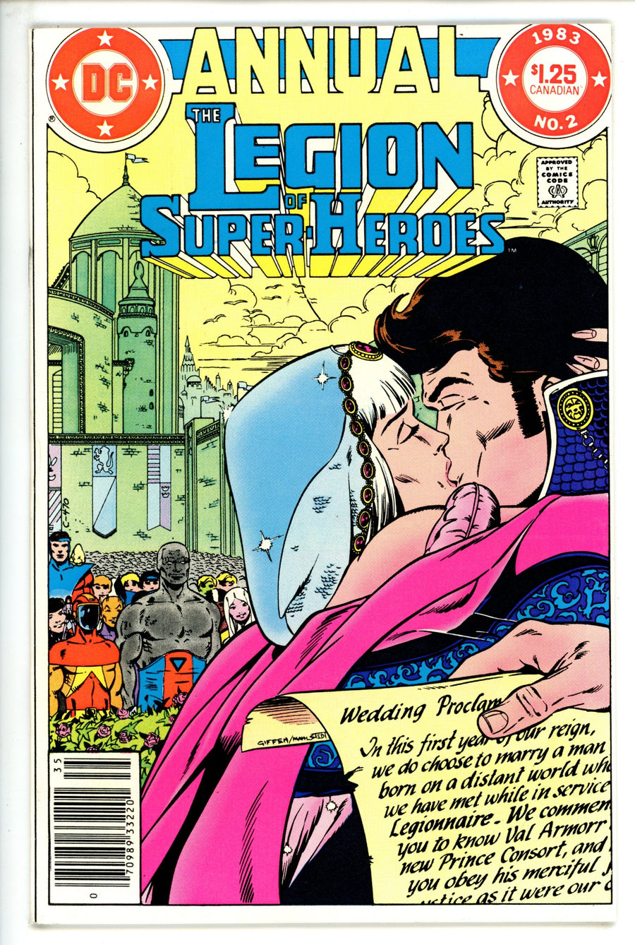 The Legion of Super-Heroes Annual 2 Canadian Variant VF (1983)