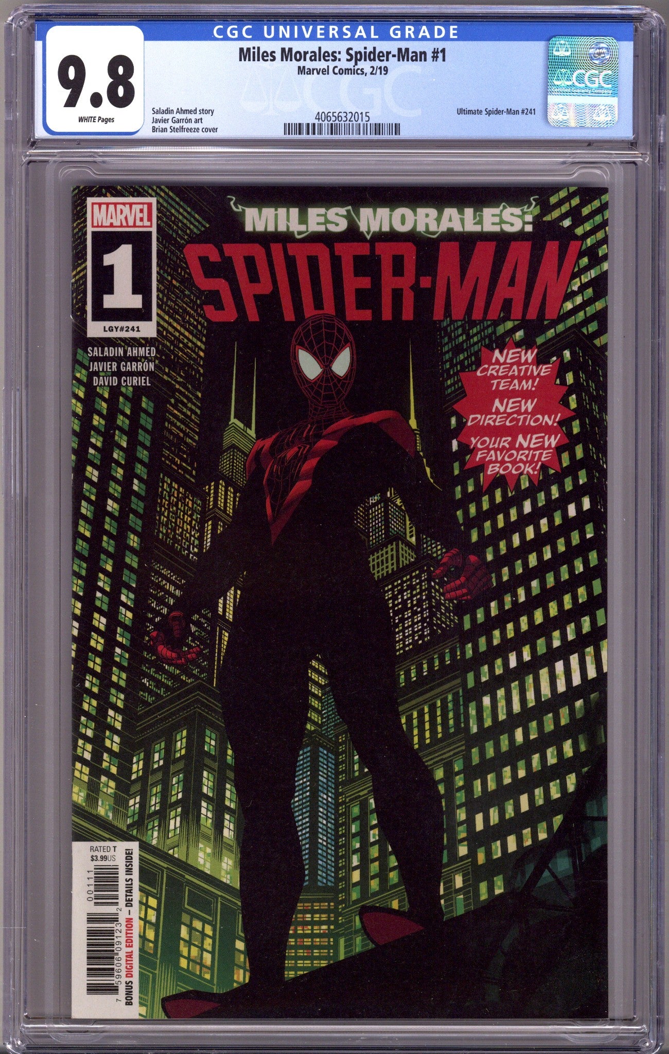 Miles Morales: Spider-Man Vol 1 1 CGC 9.8 (NM/M) (2019) 