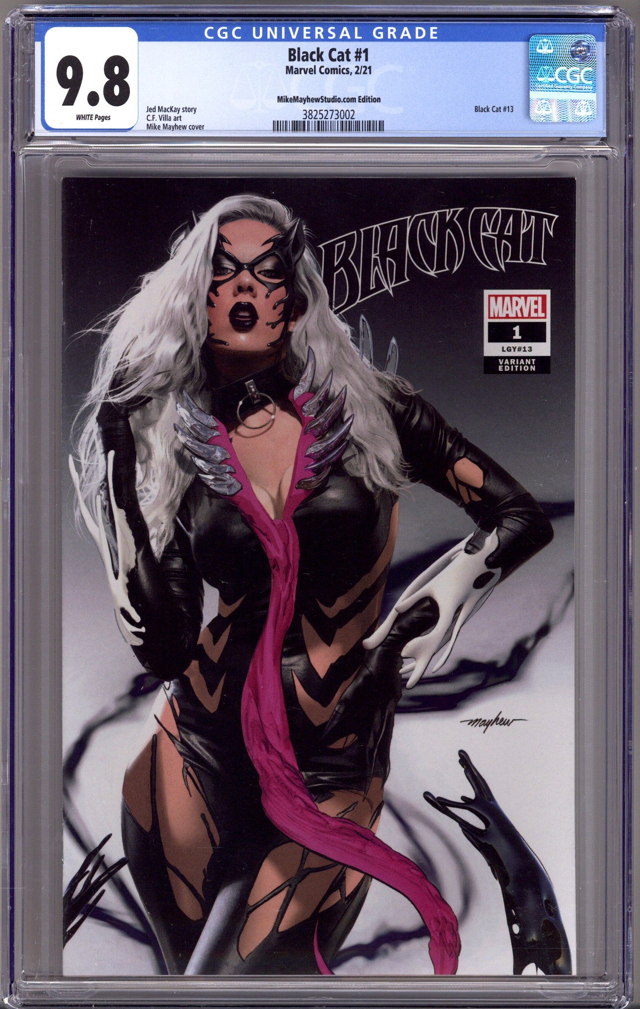 Black Cat Vol 2 1 (13) CGC 9.8 (NM/M) (2021) Mayhew Exclusive Variant 