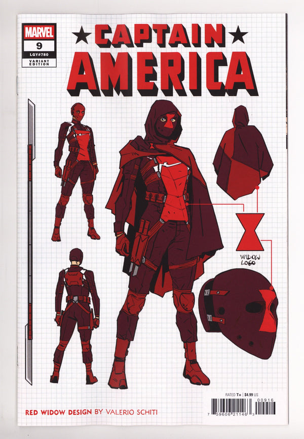 Captain America Vol 12 9 Schiti Design Incentive NM (2026)
