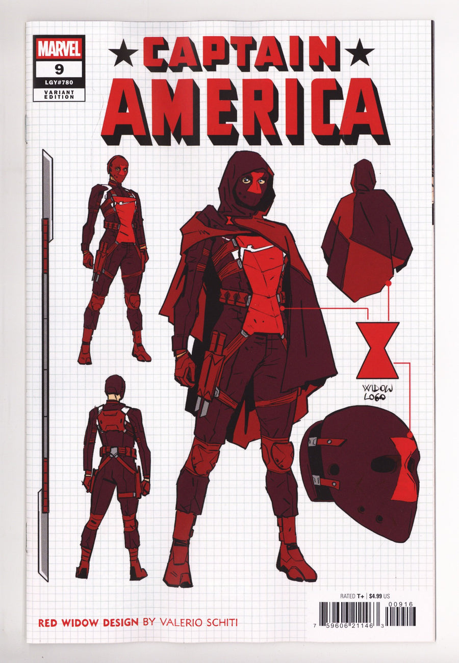 Captain America Vol 12 9 Schiti  Design Incentive NM  (2026)
