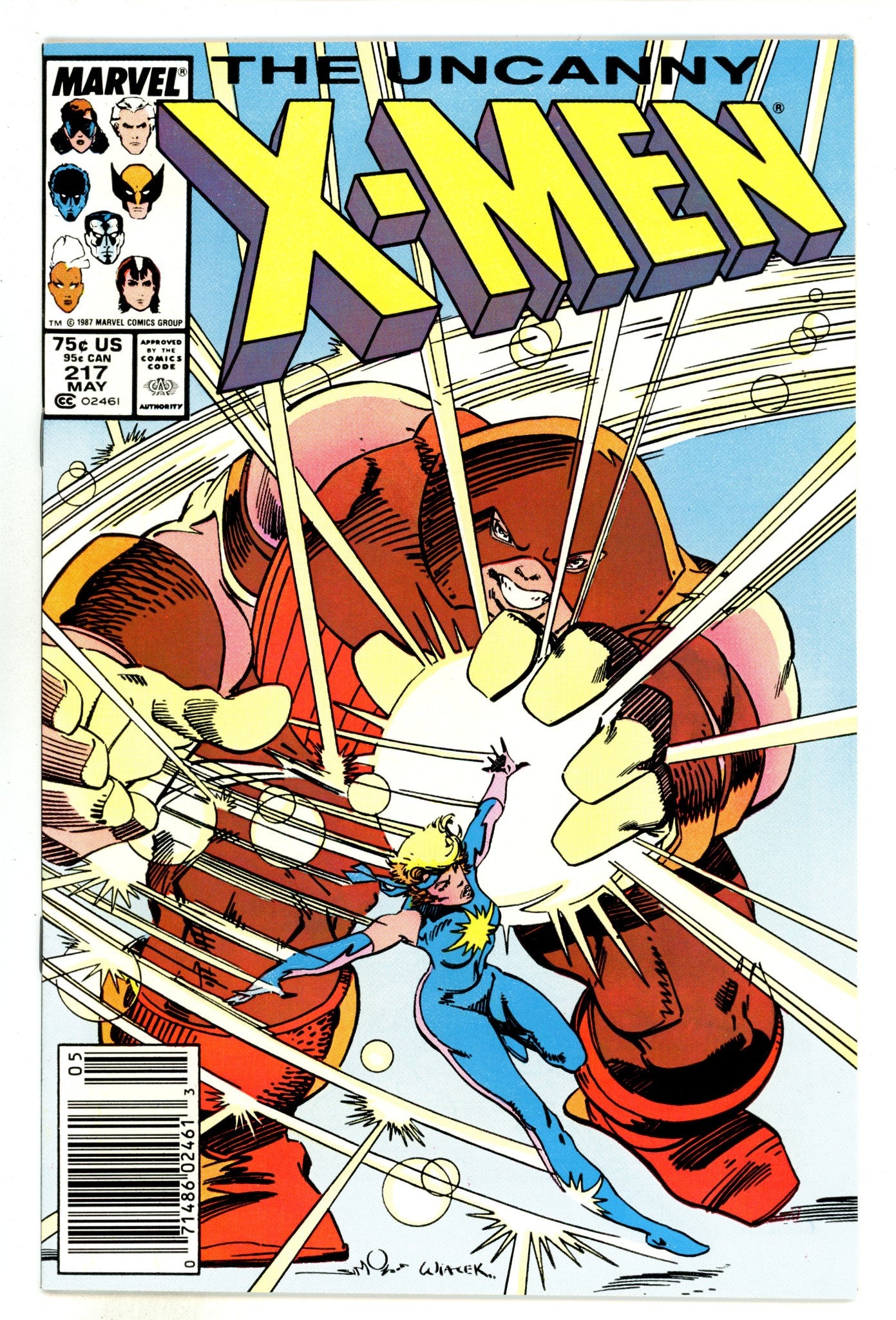 The Uncanny X-Men Vol 1 217 NM- (9.2) (1987) Newsstand 