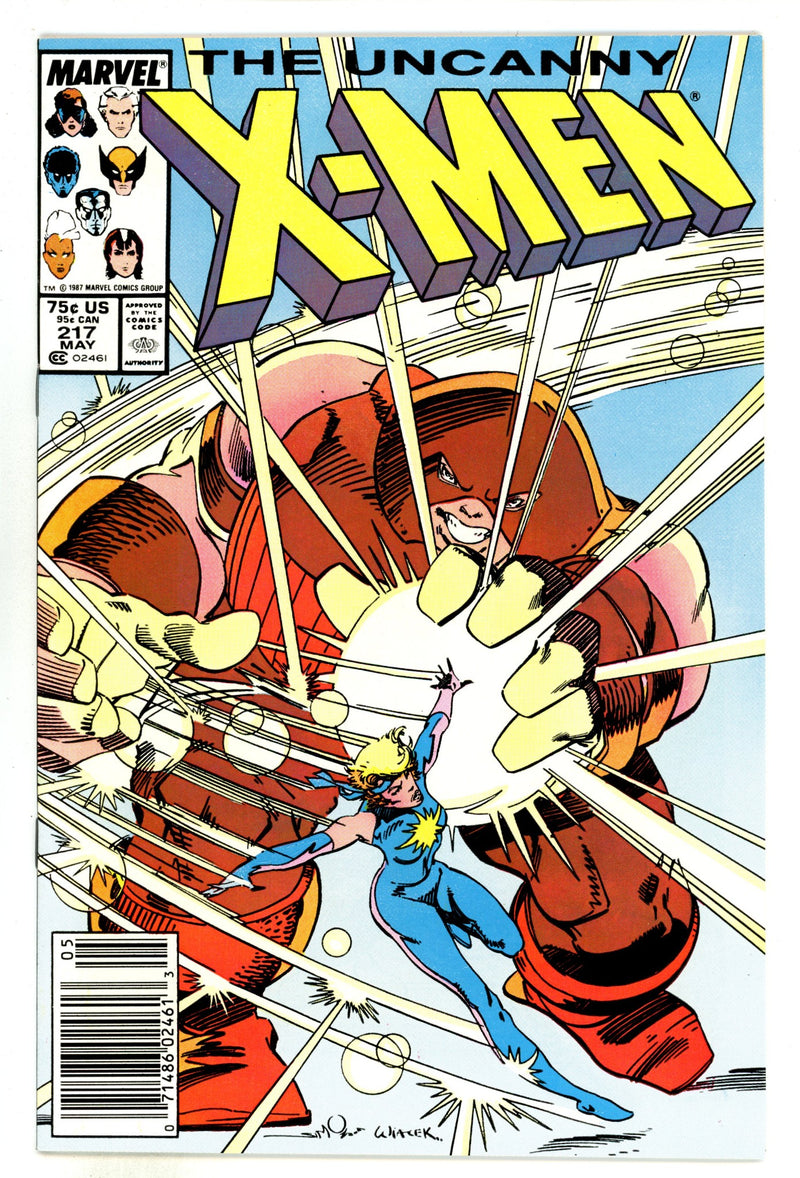 The Uncanny X-Men Vol 1 217 NM- (9.2) (1987) Newsstand 