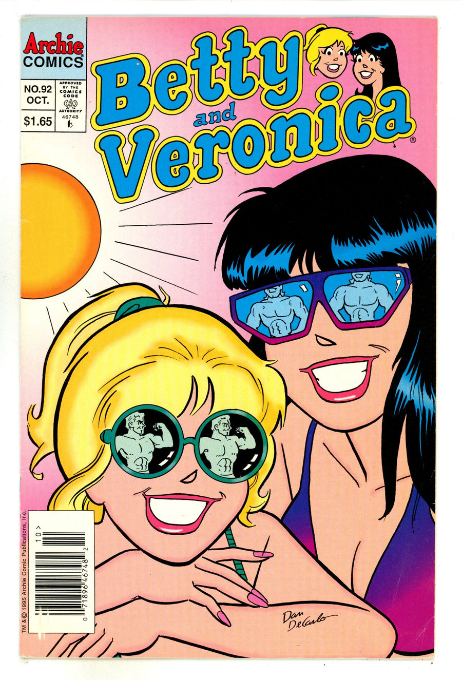 Betty and Veronica Vol 1 92 Low Grade (1995) Canadian Price Variant 