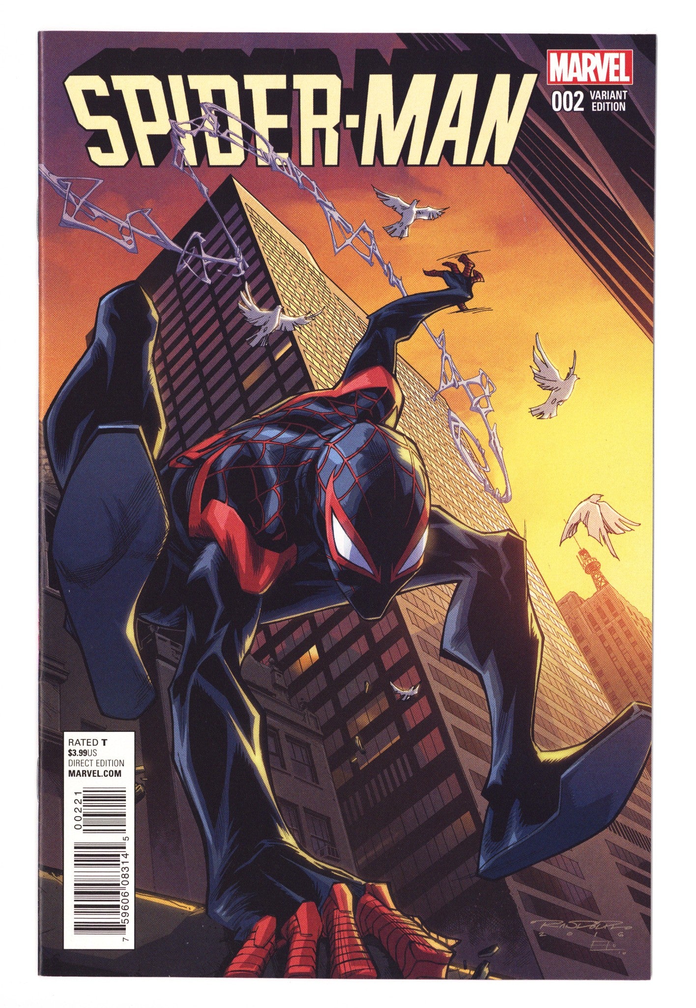 Spider-Man Vol 2 2 VF/NM (9.0) (2016) Randolph Incentive Variant 