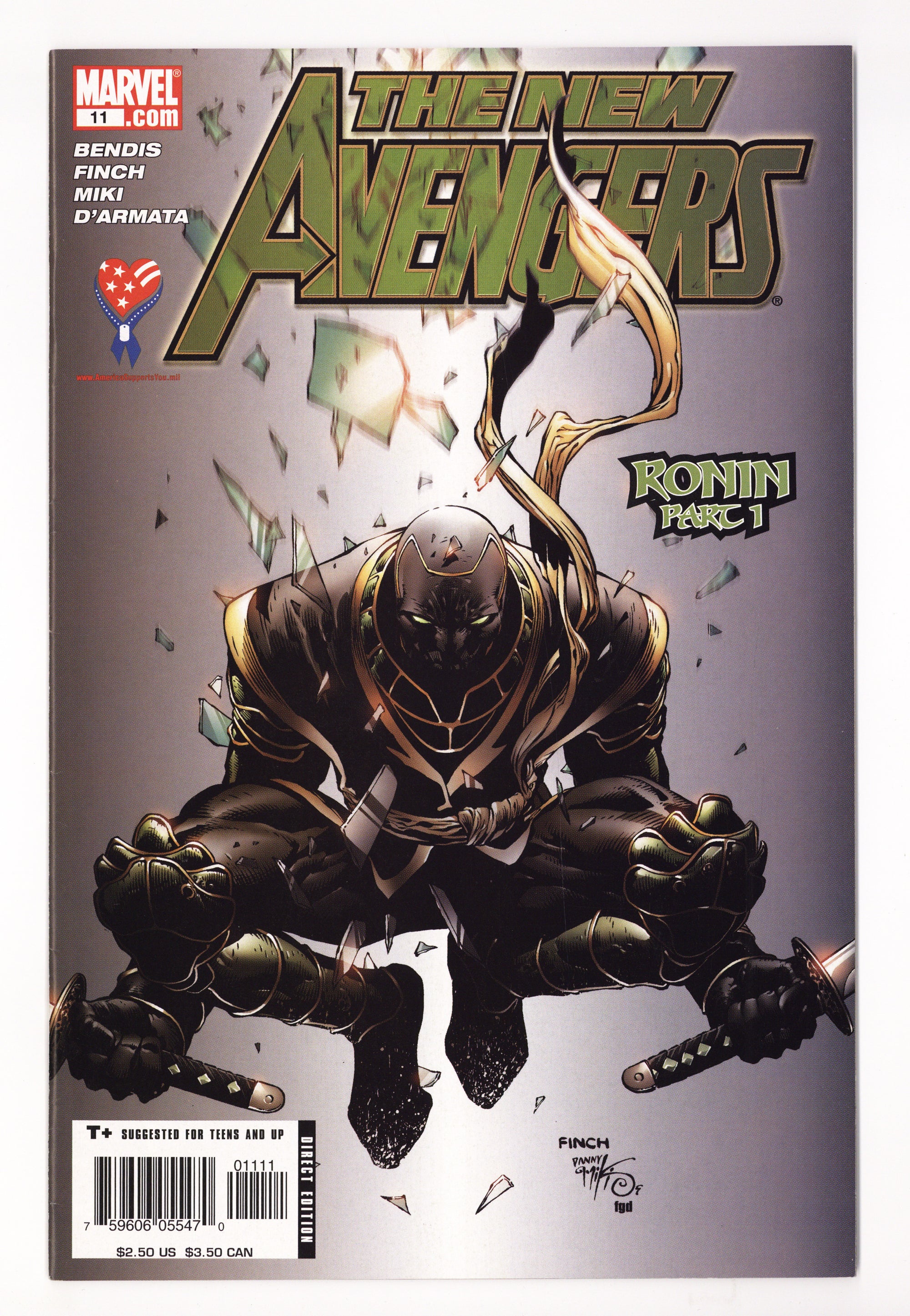 New Avengers Vol 1 11  VF+ (8.5)   (2005)        