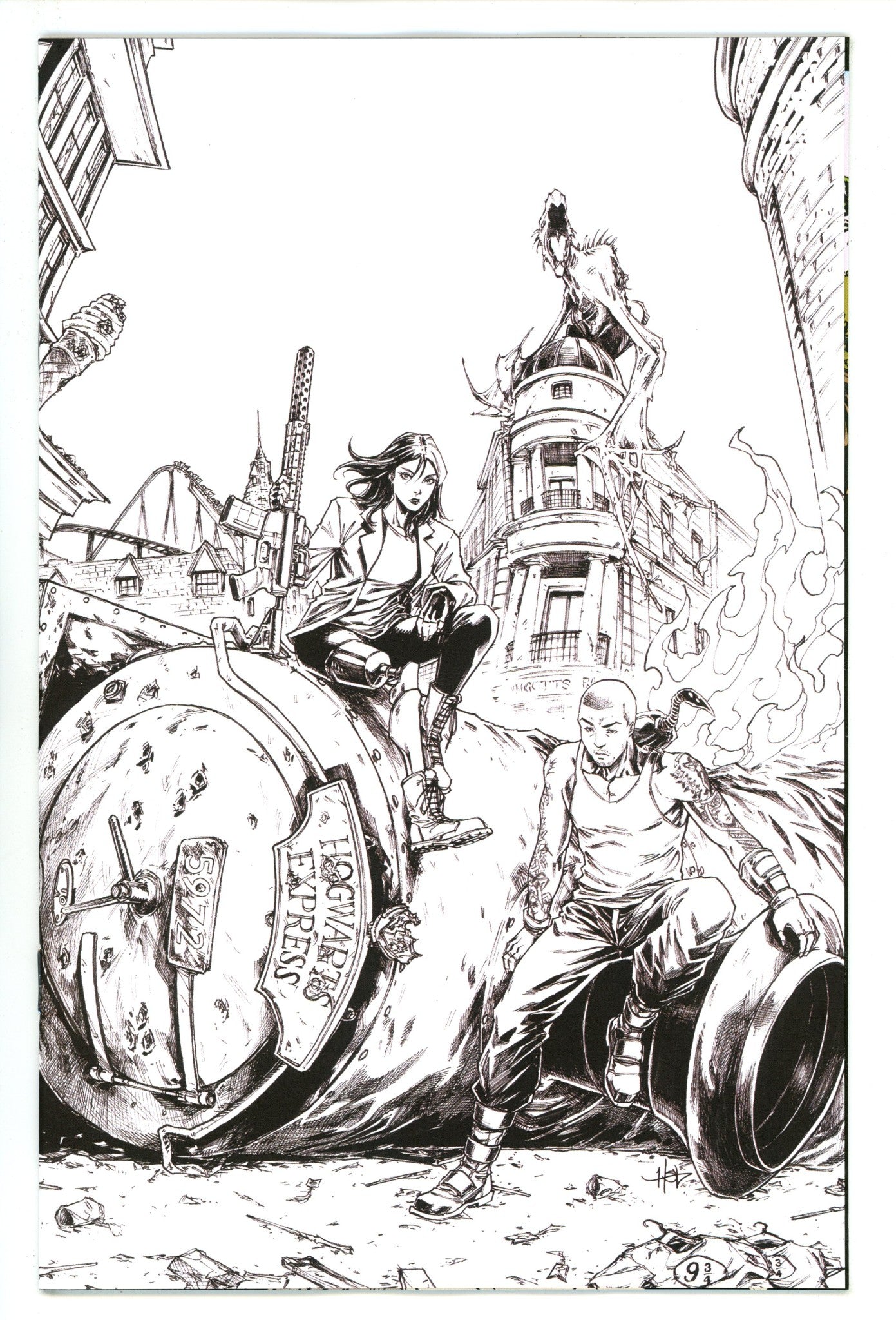 Calexit The Battle Of Universal City 1 Granda B&W Incentive NM (2025)