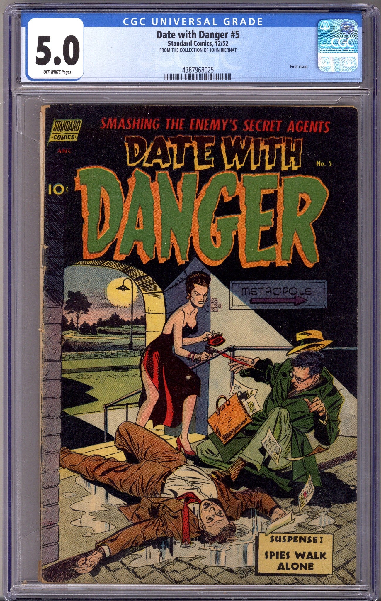 Date with Danger 5 CGC 5.0 (VG/FN) (1952)