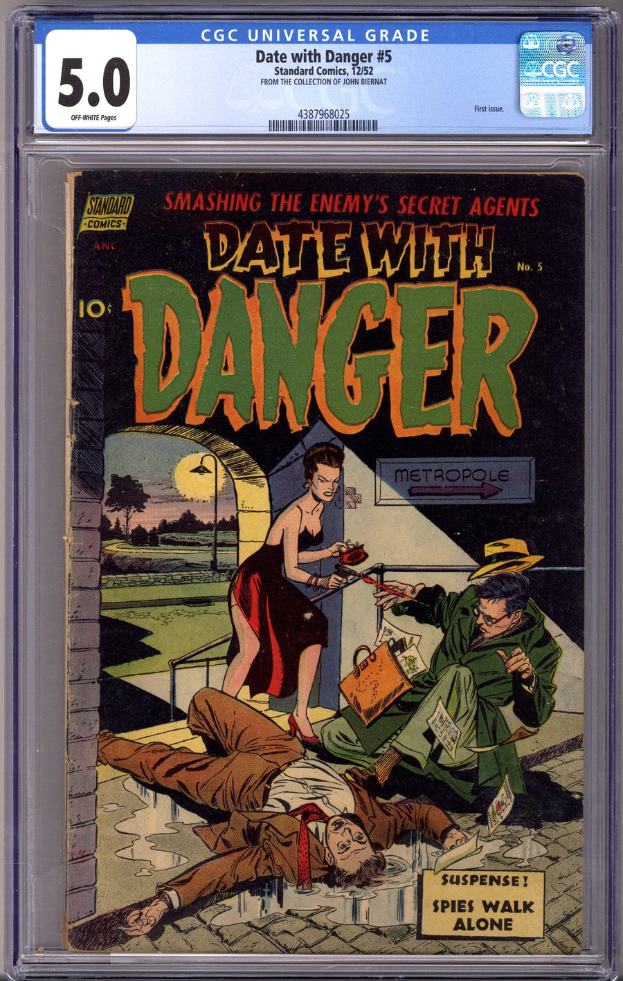 Date with Danger 5 CGC 5.0 (VG/FN) (1952)