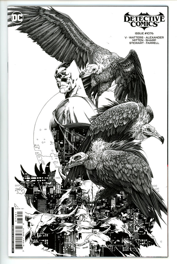 Detective Comics Vol 3 1076 Cagle B&W Incentive Variant NM- (2023)