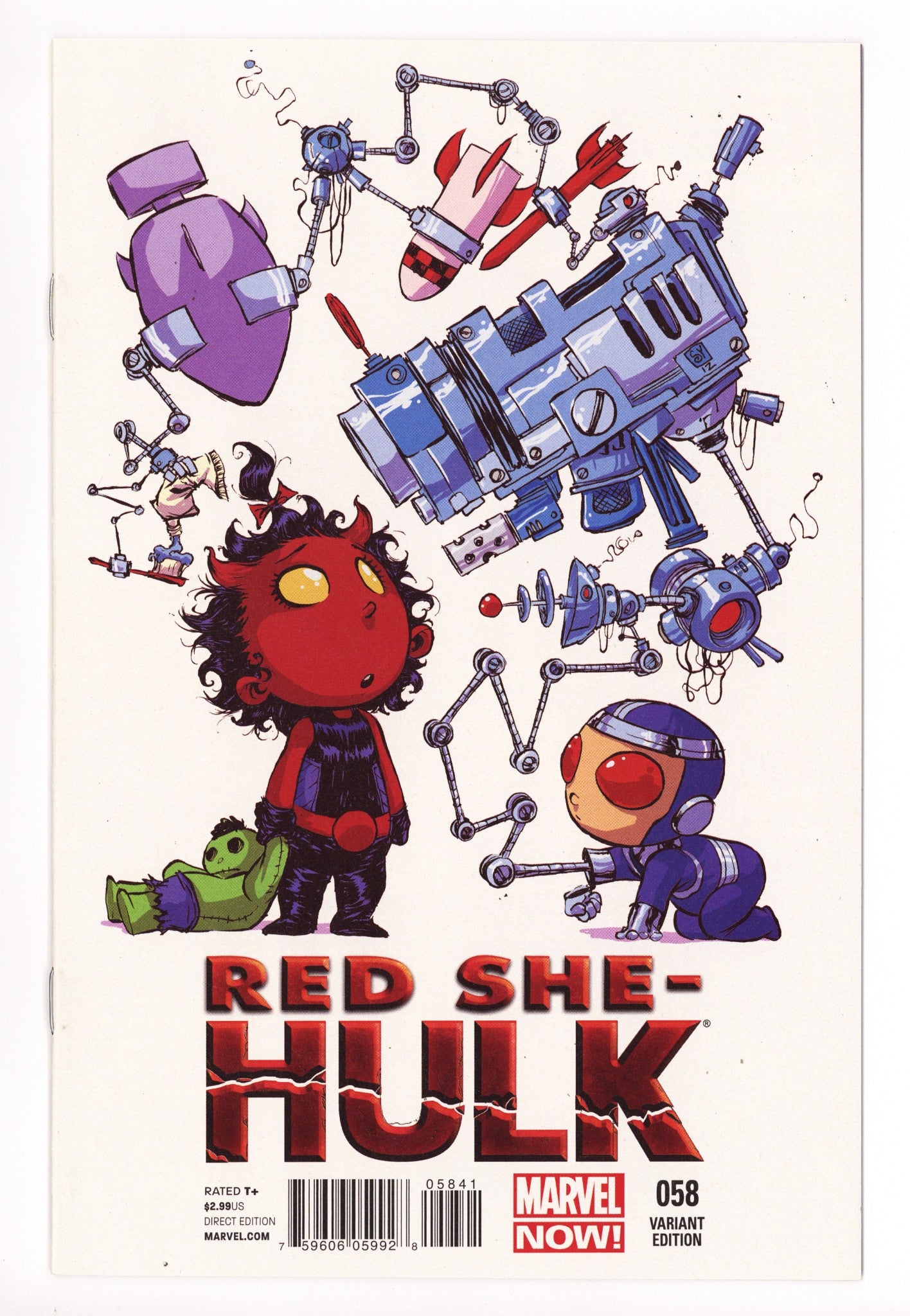 Red She-Hulk Vol 1 58 NM- (9.2) (2012) Young Variant 