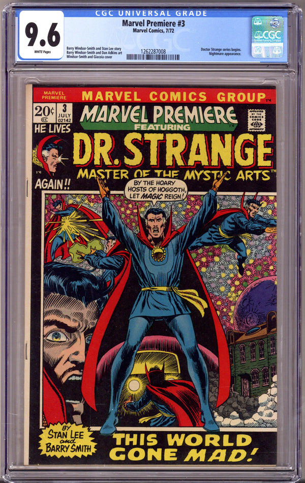 Marvel Premiere 3 CGC 9.6 (NM+) (1972)