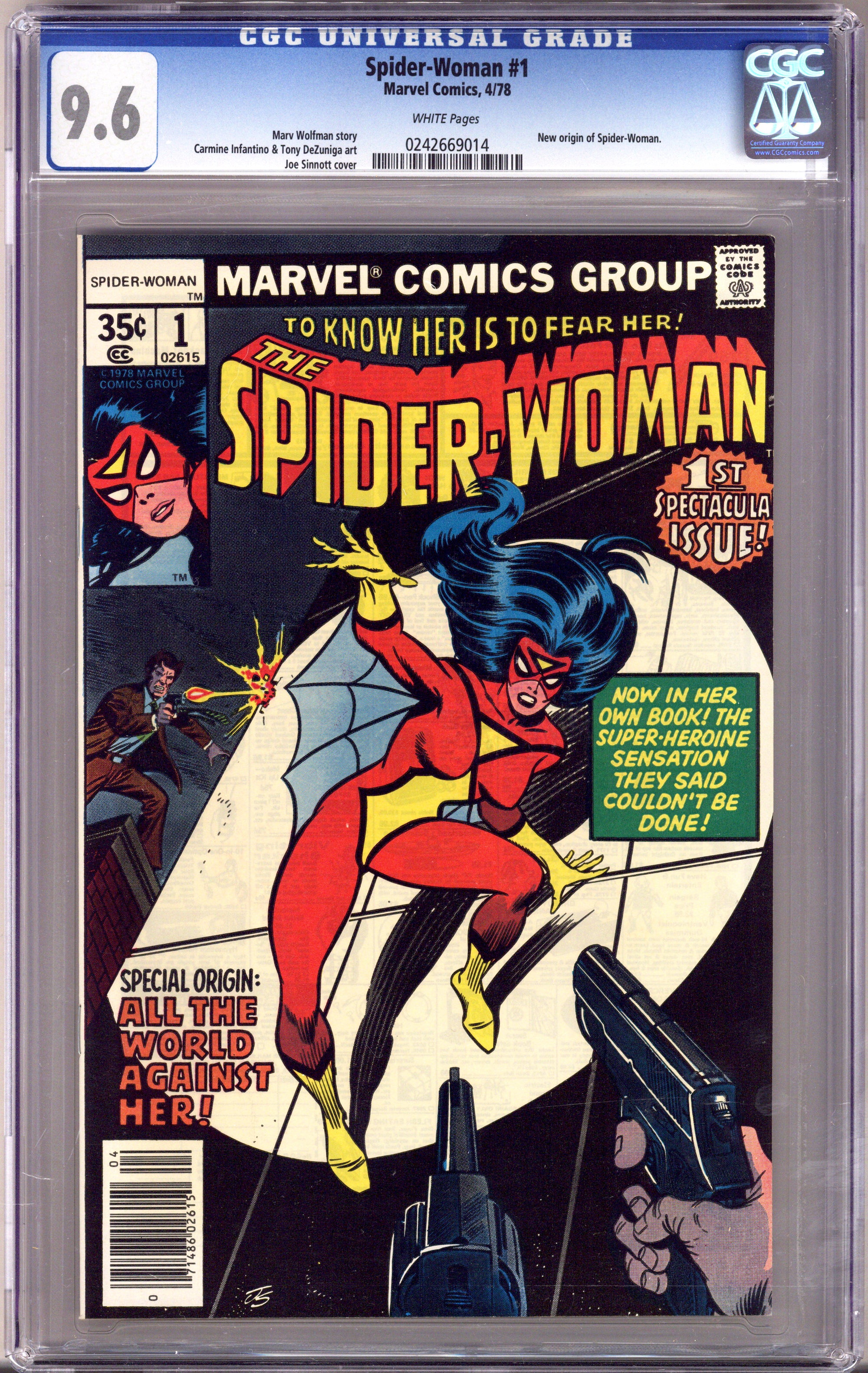 Spider-Woman Vol 1 1 CGC 9.6 (NM+) (1978) 
