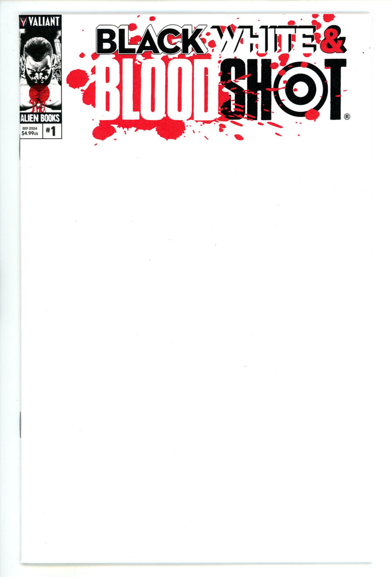 Black White & Bloodshot 1 Blank Variant (2024)