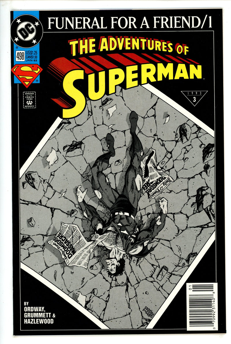 Adventures of Superman Vol 1 498 Newsstand NM- (1993)
