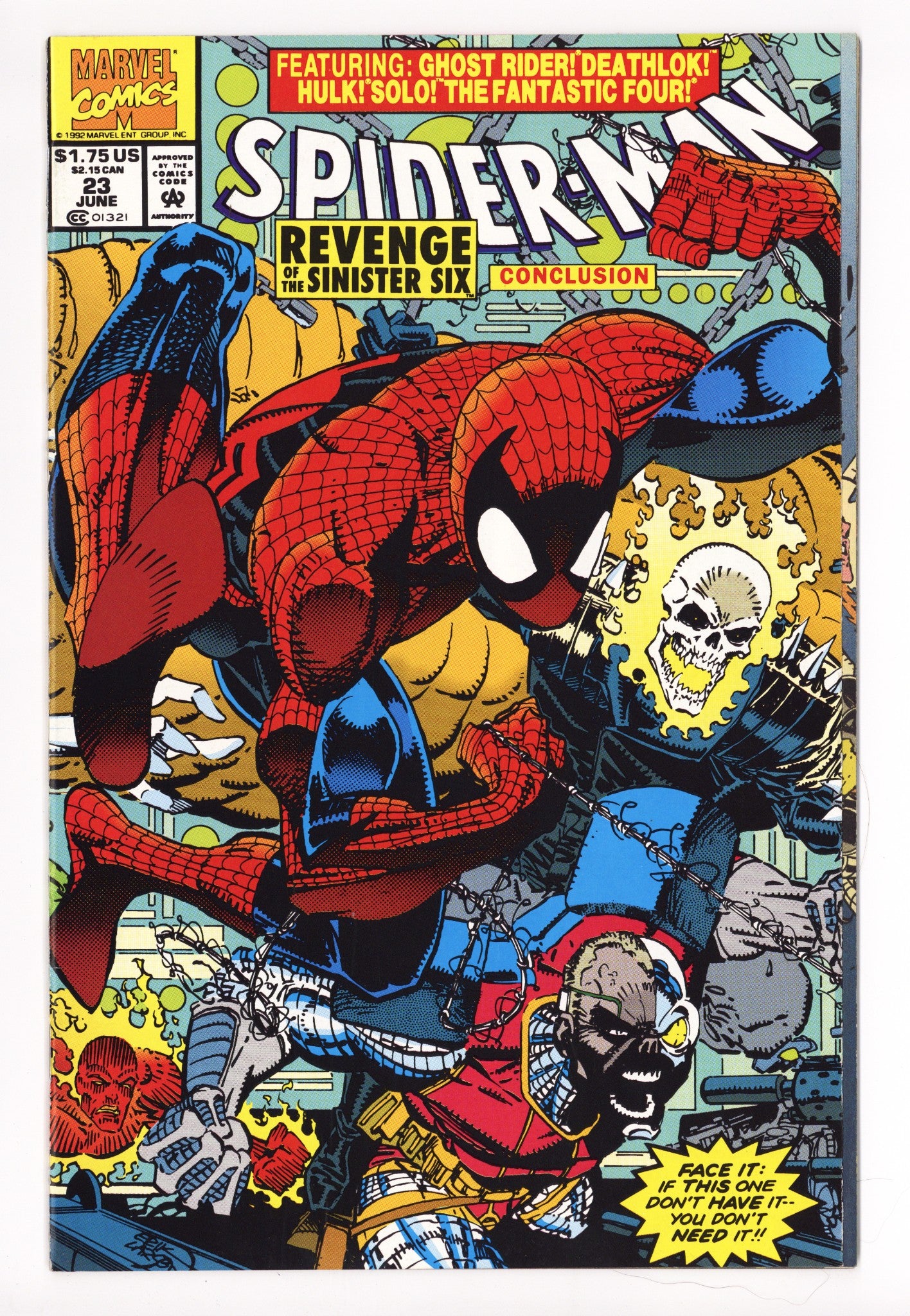 Spider-Man Vol 1 23 High Grade (1992) Newsstand 