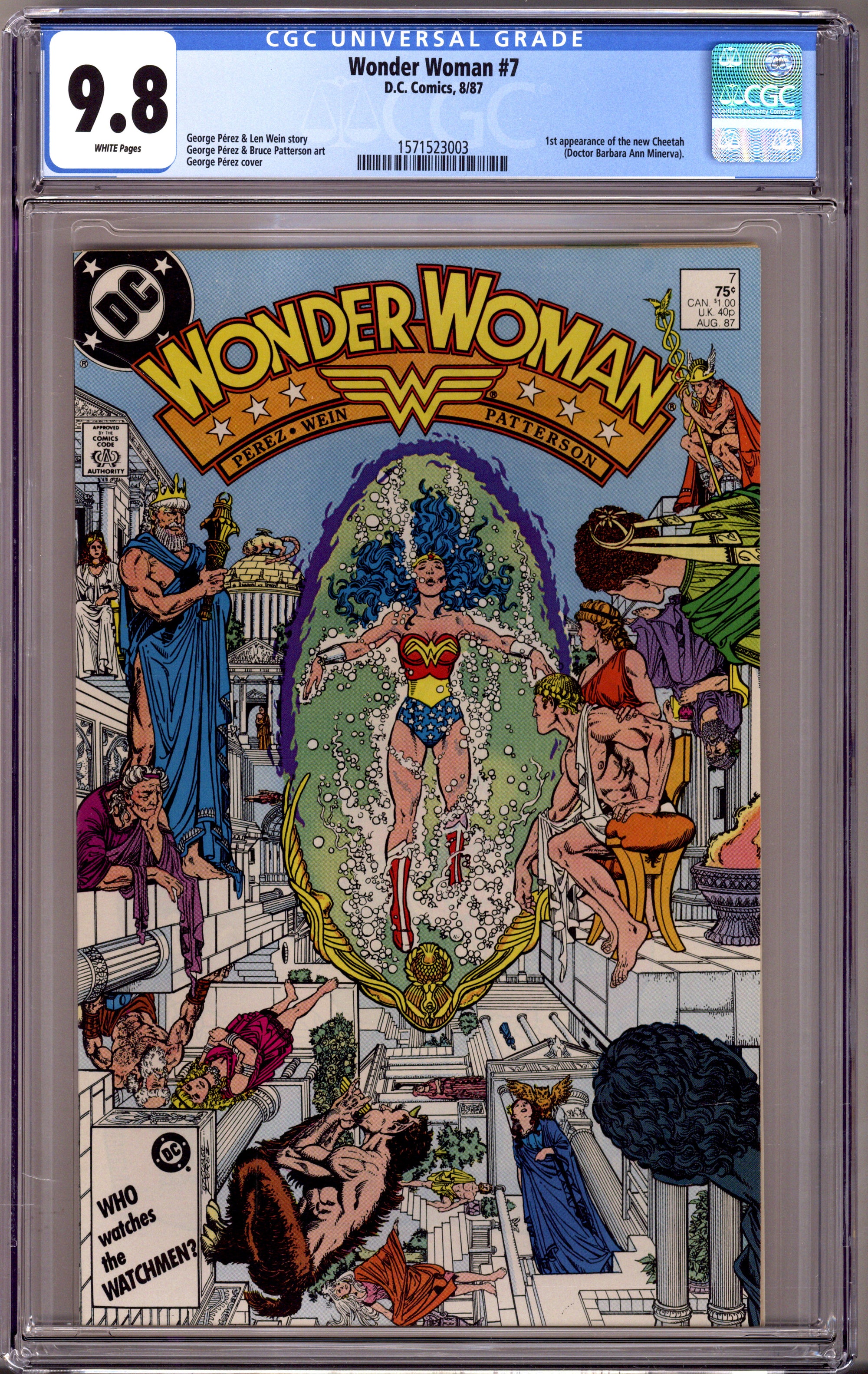 Wonder Woman Vol 2 7 CGC 9.8 (NM/M) (1987) 