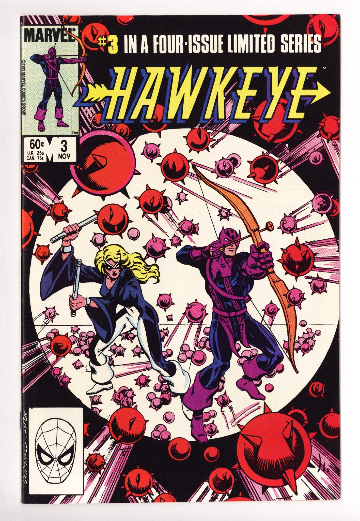 Hawkeye Vol 1 3 High Grade (1983) 