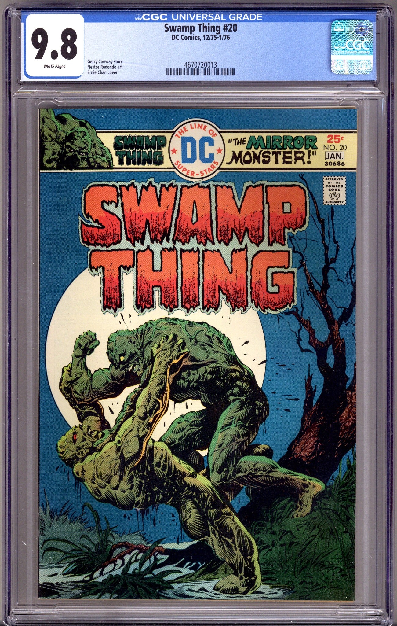 Swamp Thing Vol 1 20 CGC 9.8 (NM/M) (1975) 