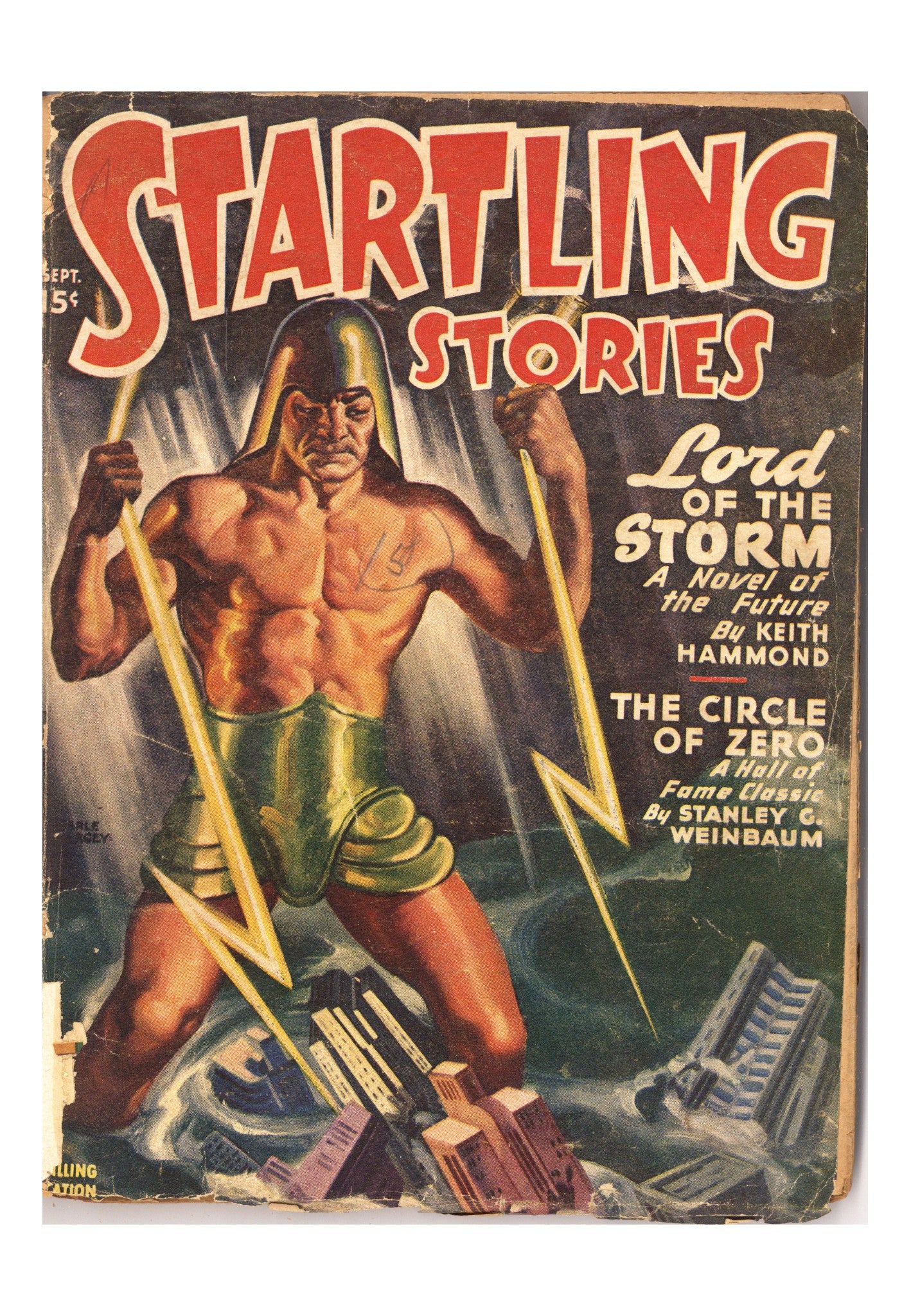 Startling Stories Pulp Vol 16 1 PR (0.5) Back Cover Missing (1947) 