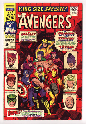 The Avengers Annual Vol 1 1 VG/FN (5.0) (1967) 