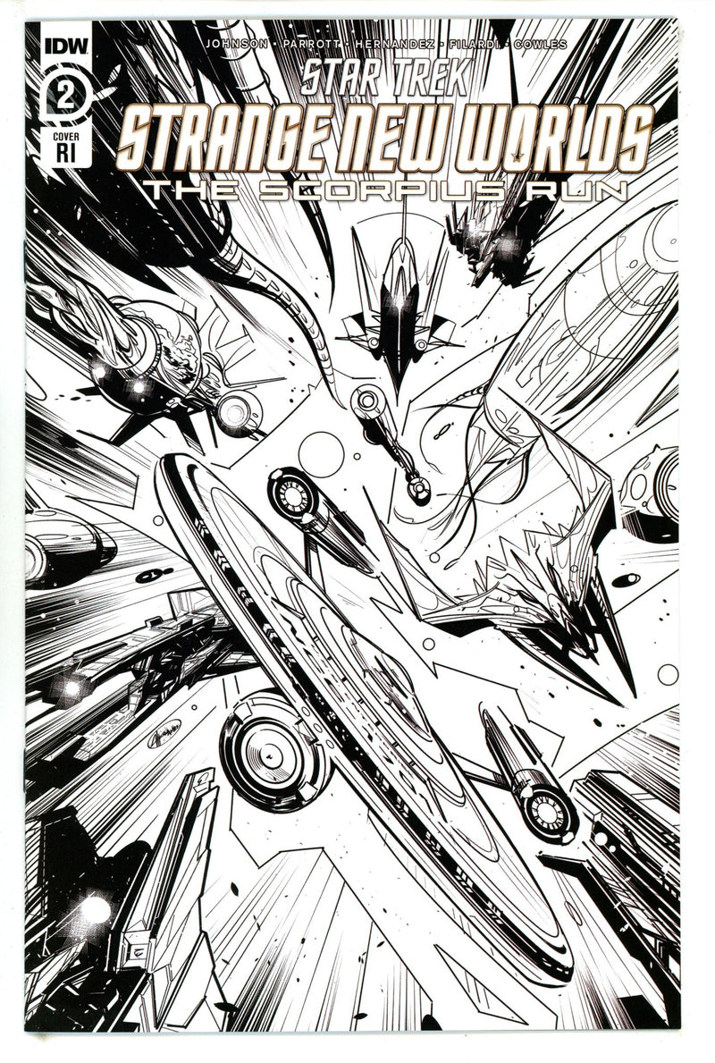 Star Trek: Strange New Worlds - Scorpius Run 2 Hernandez B&W Incentive Variant VF/NM (2023)
