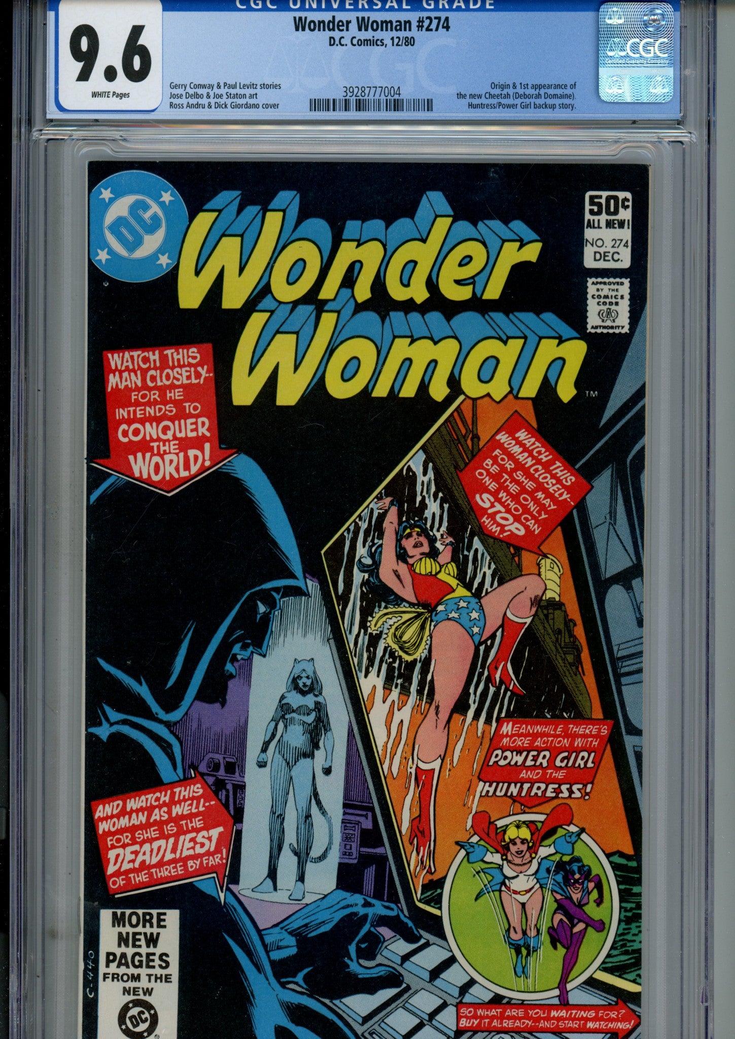 Wonder Woman Vol 1 274 CGC 9.6 (NM+) (1980) 