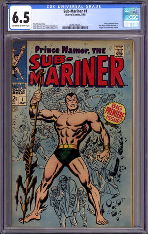 Sub-Mariner Vol 1 1 CGC 6.5 (FN+)   (1968)