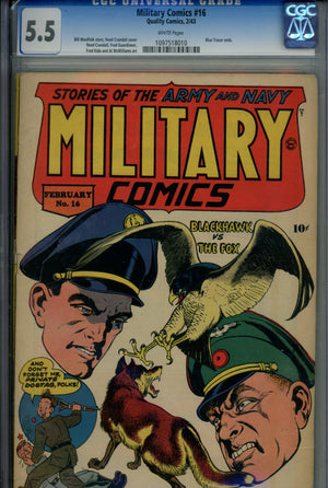 Military Comics 16 CGC 5.5 (FN-) (1943) 
