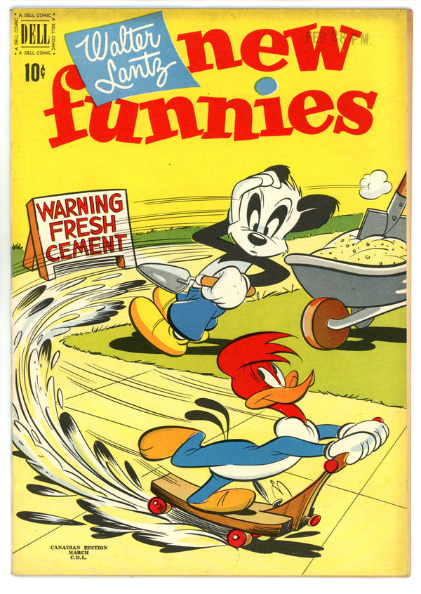Walter Lantz New Funnies 168 VF+ (8.5) (1951) Canadian Edition