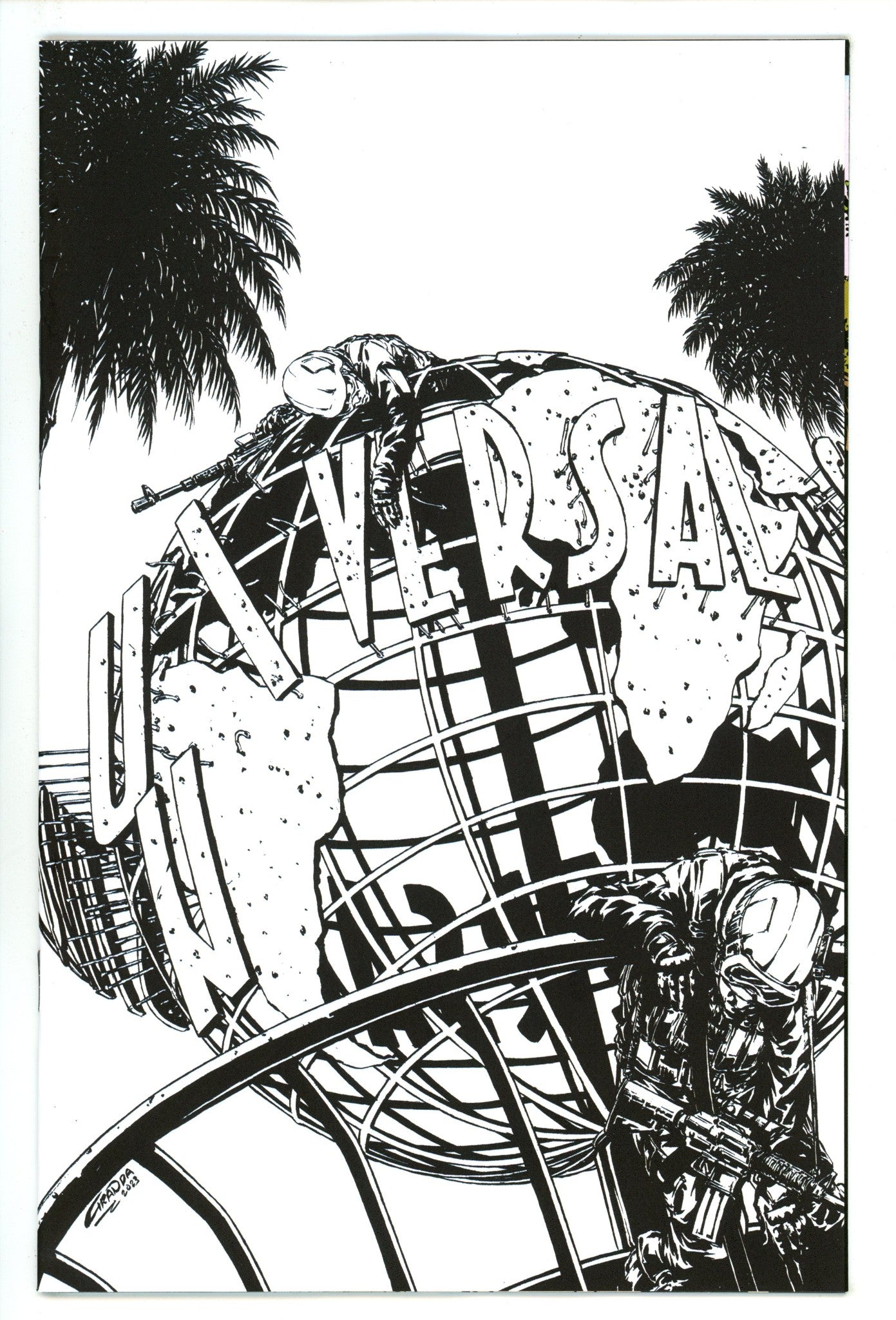 Calexit The Battle Of Universal City 1 Granda B&W Incentive NM- (2025)