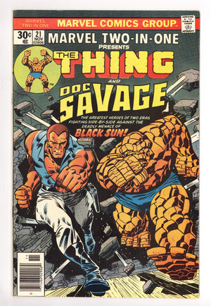 Marvel Two-in-One Vol 1 21 Mid Grade (1976)