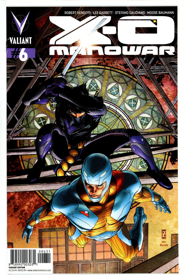 X-O Manowar Vol 3 6 VF (8.0) (2012) Zircher Incentive Variant