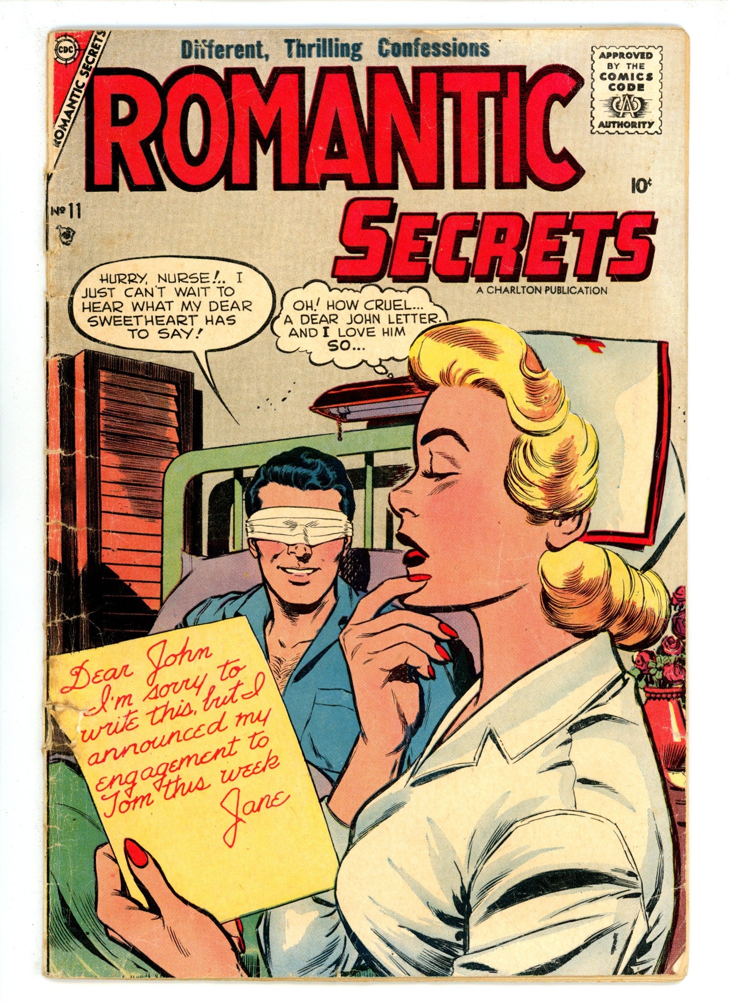 Romantic Secrets 11 Cover Detached (1957) 