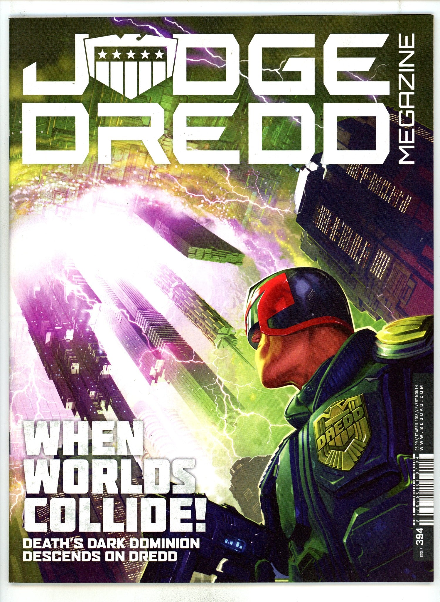 Judge Dredd Megazine 394 High Grade (2018) 