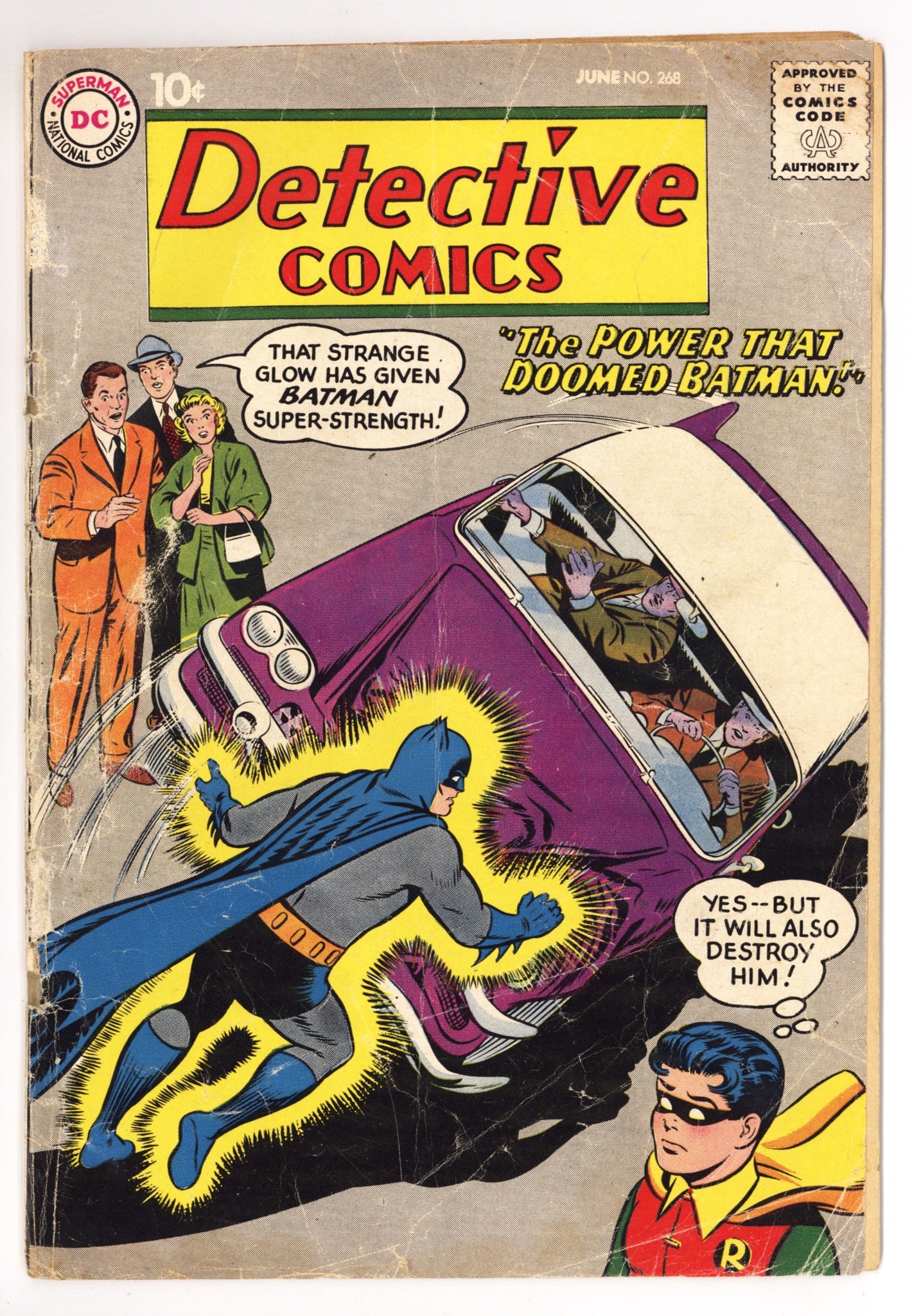 Detective Comics Vol 1 268 GD (2.0) Cover Detached, Reattached With Tape (1959) 