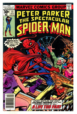 The Spectacular Spider-Man Vol 1 11 FN/VF (7.0) (1977) Newsstand