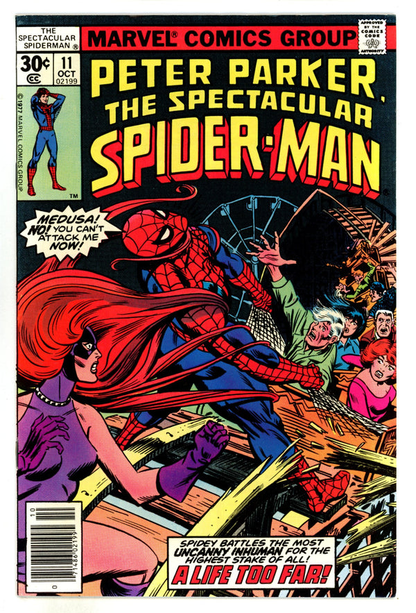 The Spectacular Spider-Man Vol 1 11 FN/VF (7.0) (1977) Newsstand