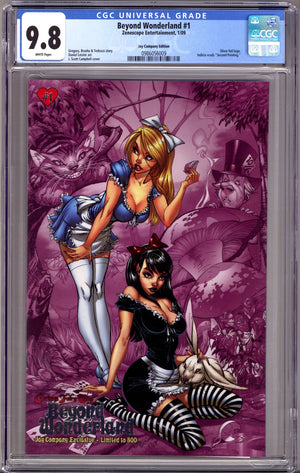 Beyond Wonderland 1 CGC 9.8 (NM/M) (2008) Campbell Silver Foil Exclusive Variant