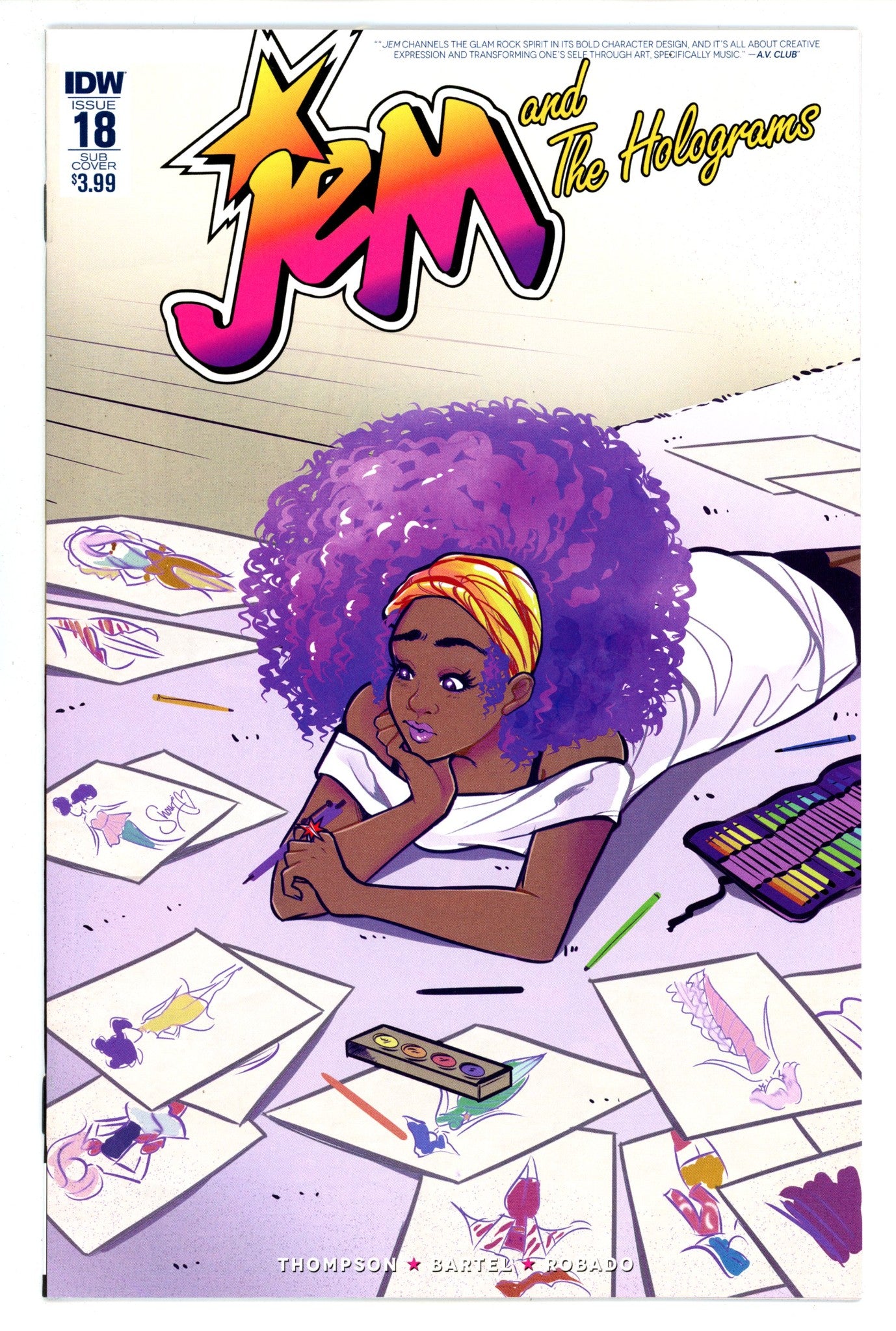 Jem & The Holograms 18 High Grade (2016) Robado Variant 