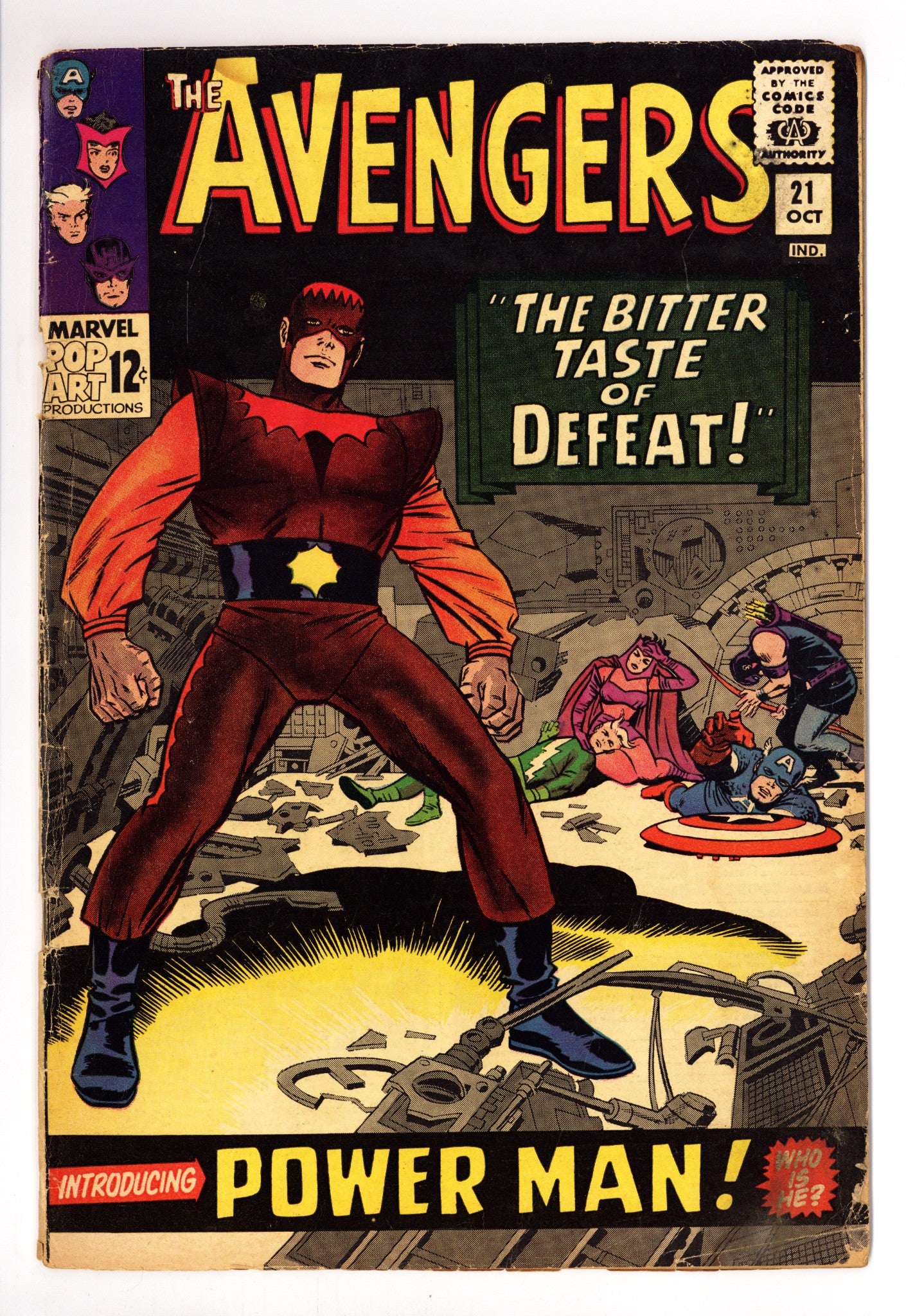 The Avengers Vol 1 21 GD+ (2.5) (1965) 