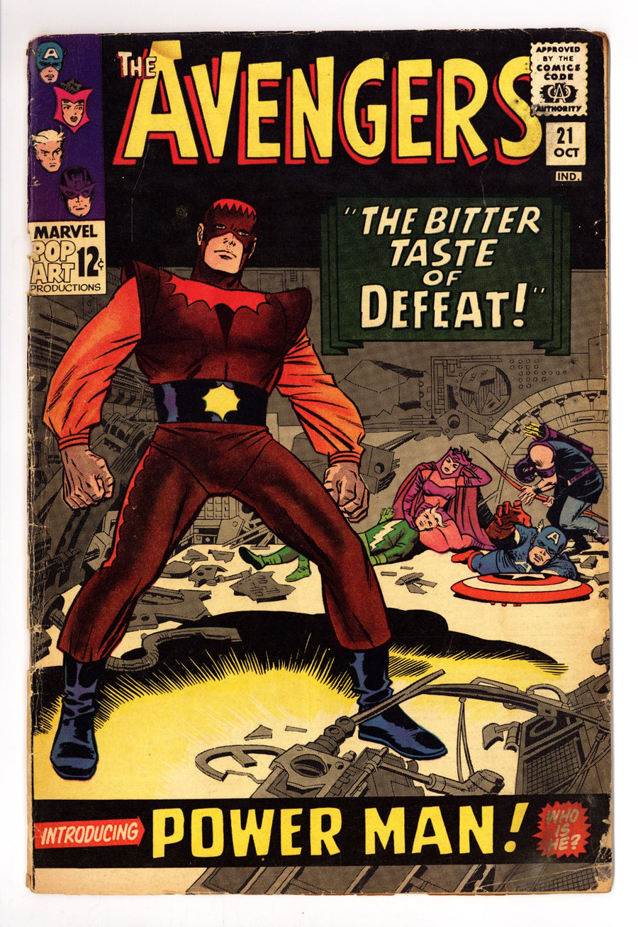 The Avengers Vol 1 21 GD+ (2.5) (1965) 