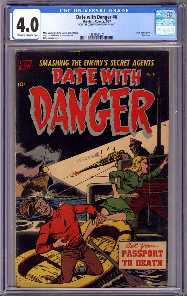 Date with Danger 6 CGC 4.0 (VG) (1953)